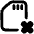 Sd Card Delete Cross Icon from Plump Remix Set