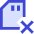 Sd Card Delete Cross Icon from Sharp Duo Set