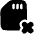 Sd Card Delete Cross Icon from Plump Solid Set