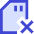 Sd Card Delete Cross Icon from Sharp Duo Set