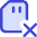 Sd Card Delete Cross Icon from Core Duo Set