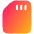 Sd Card Icon from Plump Gradient Set