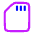 Sd Card Solo Icon from Plump Neon Set