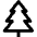 Christmas Pine Tree Icon from Nova Line Set