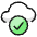 Cloud Check Icon from Ultimate Colors Set