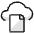 Cloud File Icon from Ultimate Colors Set