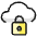 Cloud Lock Icon from Ultimate Colors Set