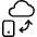 Cloud Phone Exchange Icon from Ultimate Light Set