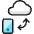 Cloud Phone Exchange Icon from Ultimate Colors Set