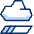 Cloud Transfer Half icon - Free transparent PNG, SVG. No sign up needed.