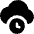 Cloud Clock Icon from Core Solid Set