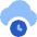 Cloud Clock Icon from Core Flat Set