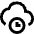 Cloud Clock Icon from Sharp Line Set