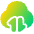 Cloud Data Transfer Icon from Plump Gradient Set