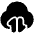 Cloud Data Transfer Icon from Plump Solid Set