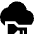 Cloud Key Icon from Sharp Solid Set
