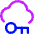 Cloud Key Icon from Core Neon Set