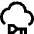 Cloud Key Icon from Sharp Line Set