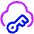 Cloud Key Icon from Plump Neon Set