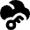 Cloud Key Icon from Flex Solid Set