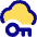 Cloud Key Icon from Core Pop Set