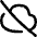 Cloud Off Icon from Flex Line Set