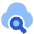 Cloud Search Icon from Plump Flat Set
