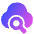 Cloud Search Icon from Plump Gradient Set