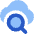 Cloud Search Icon from Core Flat Set