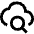 Cloud Search Icon from Sharp Line Set