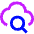Cloud Search Icon from Sharp Neon Set