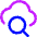 Cloud Search Icon from Core Neon Set