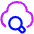 Cloud Search Icon from Plump Neon Set