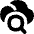 Cloud Search Icon from Flex Solid Set