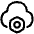Cloud Setting Bolt Nut Icon from Plump Line Set