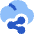 Cloud Share Icon from Flex Flat Set