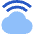 Cloud Wifi Icon from Sharp Flat Set