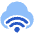 Cloud Wifi Icon from Plump Flat Set