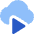 Insert Cloud Video Icon from Core Flat Set
