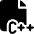 File C Plus Plus 1 Icon from Ultimate Bold Set