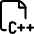 File C Plus Plus 1 Icon from Ultimate Regular Set