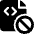 File Code Disable 1 Icon from Ultimate Bold Set