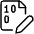 File Code Edit Icon from Ultimate Light Set