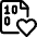 File Code Heart Icon from Ultimate Regular Set