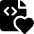 File Code Heart 1 Icon from Ultimate Bold Set