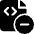 File Code Subtract 1 Icon from Ultimate Bold Set