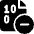 File Code Subtract Icon from Ultimate Bold Set