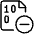 File Code Subtract Icon from Ultimate Light Set