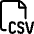 File Csv 1 Icon from Ultimate Regular Set