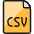 File Csv Icon from Ultimate Colors Set